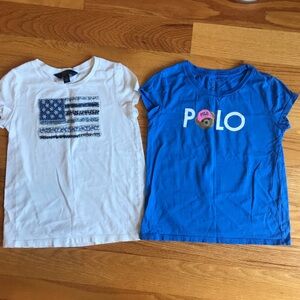 Polo Ralph Lauren Girls Short Sleeve T-shirts (set of 2)